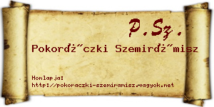 Pokoráczki Szemirámisz névjegykártya